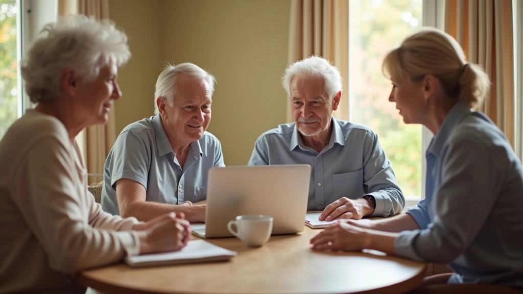 Family members together in warm, supportive moment